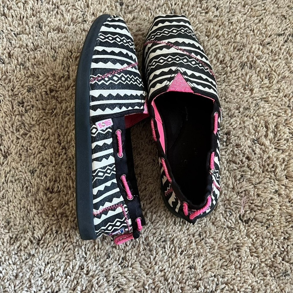 Girl's Aztec Print Memory Foam Bobs by Skechers